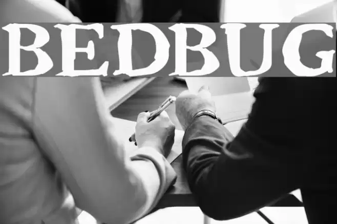 Bedbug Шрифта examples