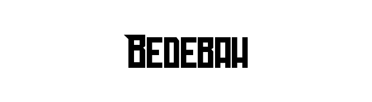 Bedebah  font caratteri gratis