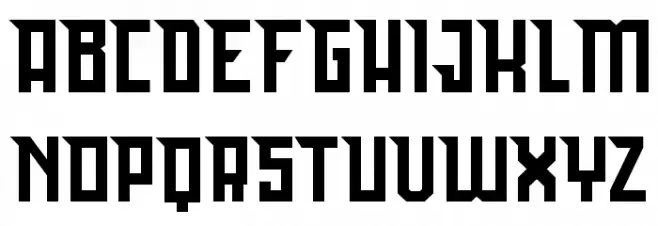 Bedebah フォント 大文字