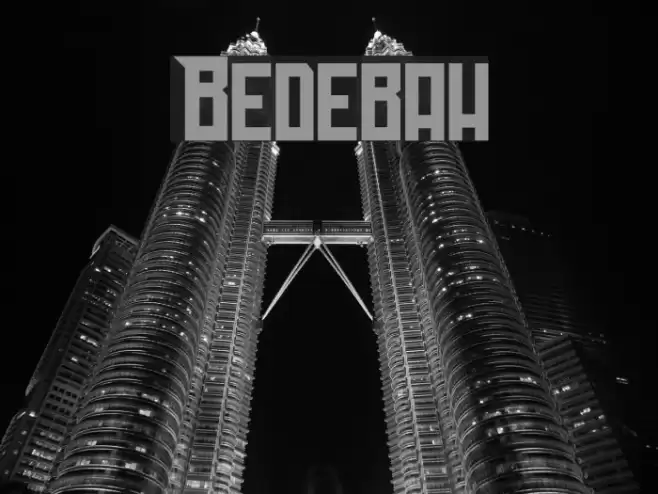 Bedebah Font examples