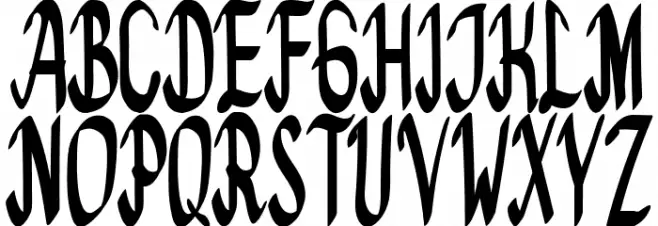 Bedeng Holis Font UPPERCASE