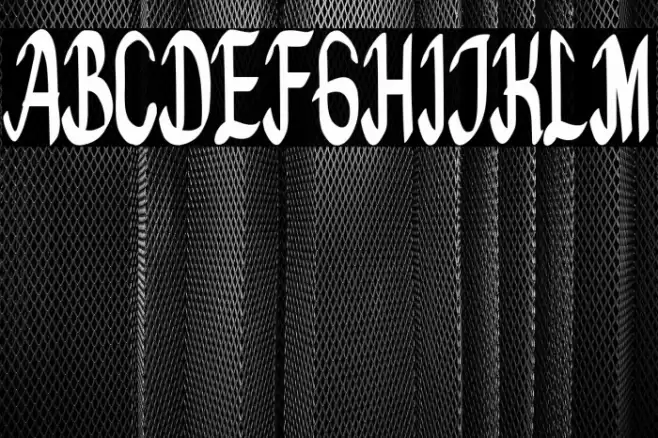 Bedeng Holis Font examples