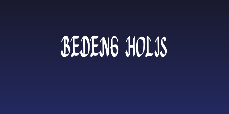 Bedeng Holis Social Header
