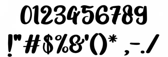 Bedepa Regular Font OTHER CHARS