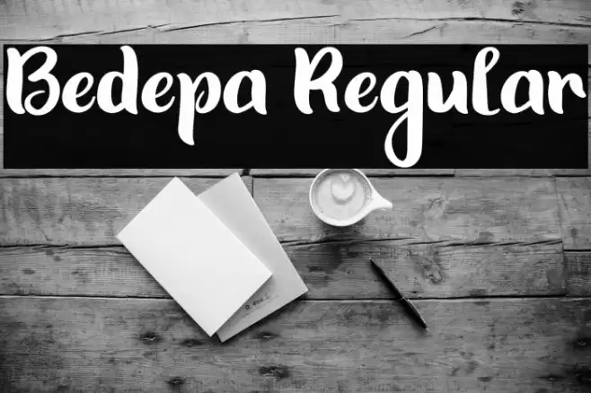 Bedepa Regular Font examples