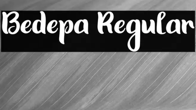 Bedepa Regular Font examples