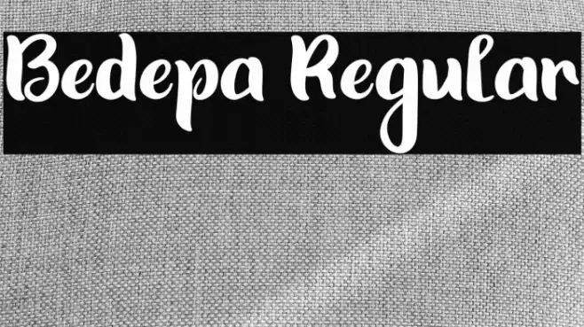 Bedepa Regular Font examples