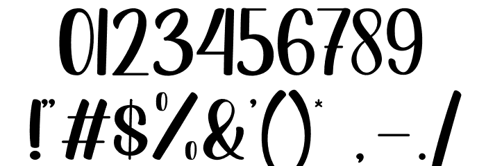 Bedford Font OTHER CHARS