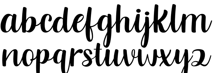Bedford Font LOWERCASE