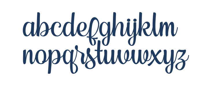 BedforeScript Lowercase