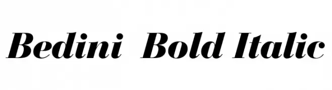 Bedini  Bold Italic  नि: शुल्क फ़ॉन्ट्स डाउनलोड