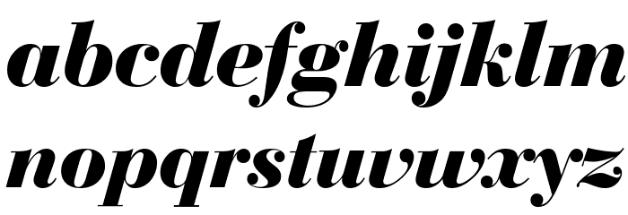 Bedini Bold Italic Font LOWERCASE