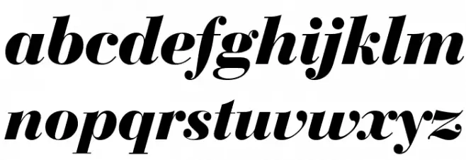 Bedini Bold Italic Font Litere mici