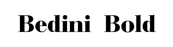 Bedini Bold फ़ॉन्ट