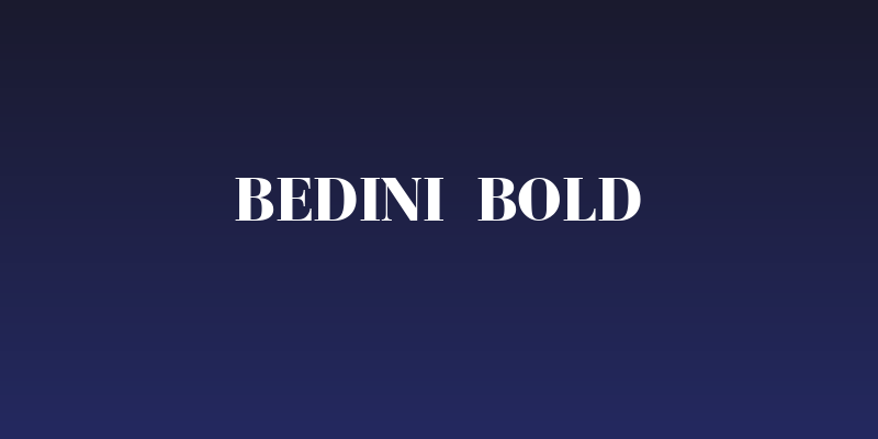 Bedini  Bold Social Header