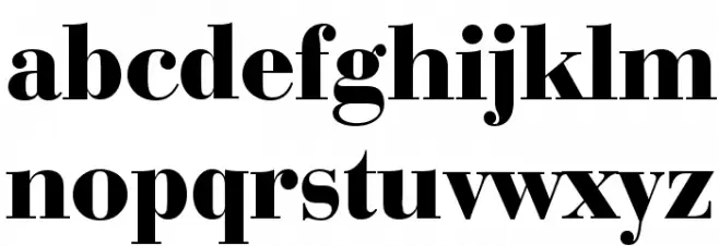 Bedini  Bold फ़ॉन्ट लोअरकेस