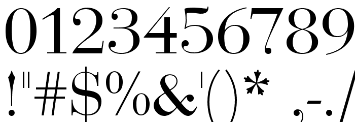 Bedini フォント その他の文字