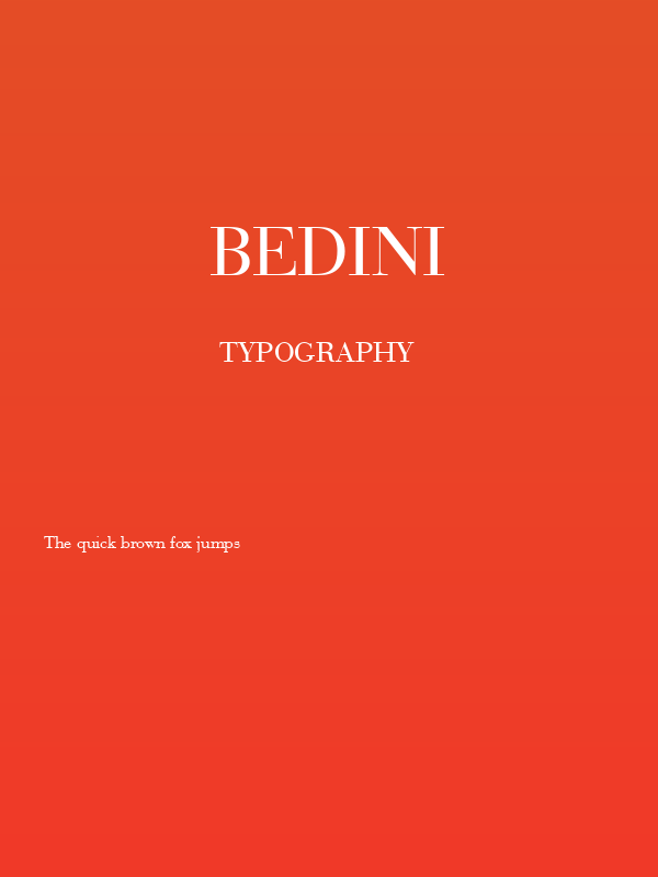 Bedini Poster