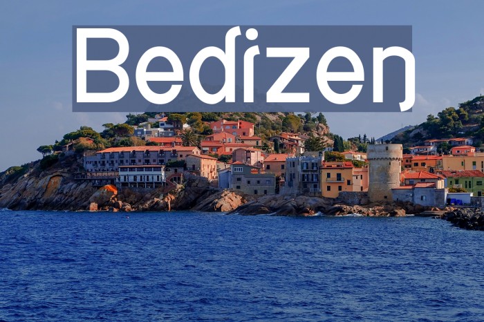 Bedizen Fonte examples