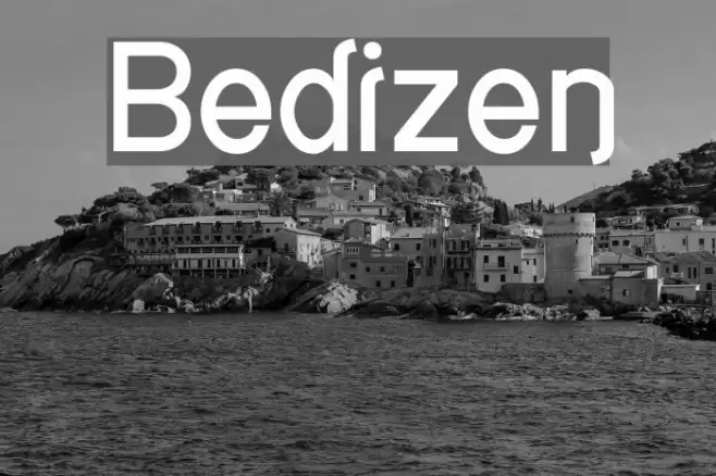 Bedizen Font examples