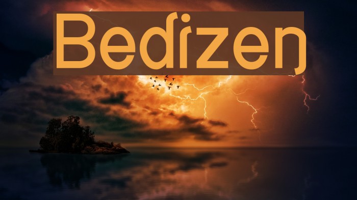 Bedizen Fonte examples