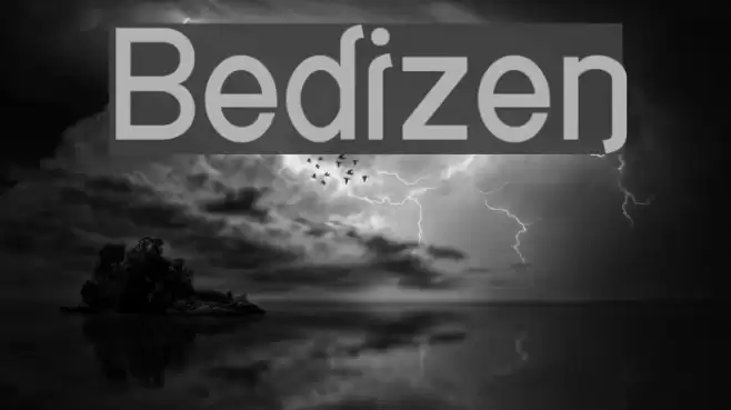 Bedizen Font examples
