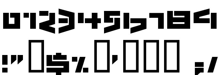 Bedlam Remix Font OTHER CHARS