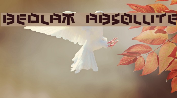 Bedlam absolute Font examples