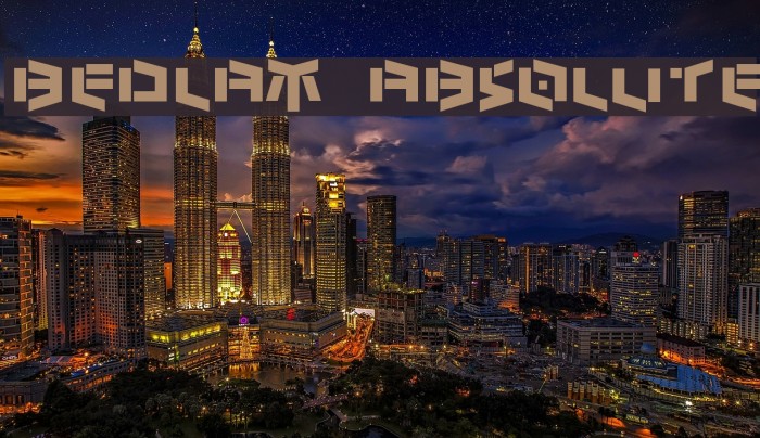 Bedlam absolute Font examples
