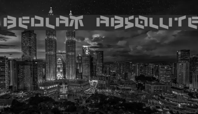Bedlam absolute フォント examples
