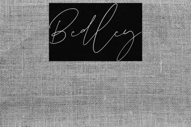 Bedley Font examples