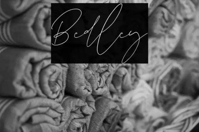 Bedley Font examples