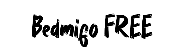 Bedmifo FREE  フリーフォントのダウンロード