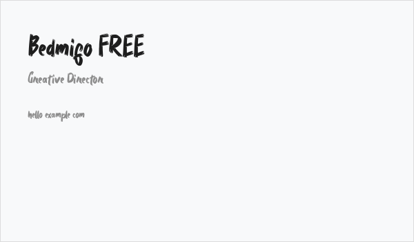 Bedmifo FREE Business Card