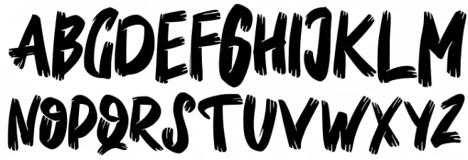 BedmifoFREE Schriftart Groß
