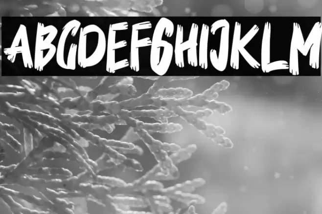 BedmifoFREE Font examples