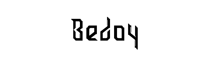 Bedoy  Frei Schriftart Herunterladen