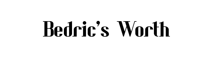 Bedric's Worth फ़ॉन्ट