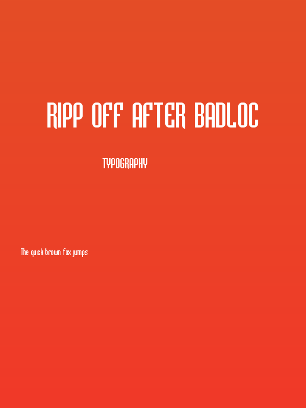 ripp off after Badloc Poster