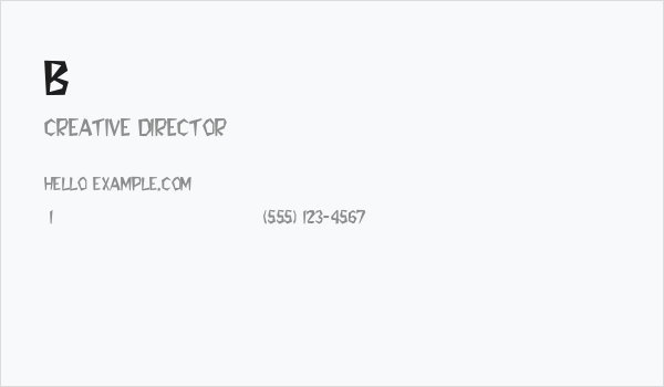 Bedrock-Light Business Card