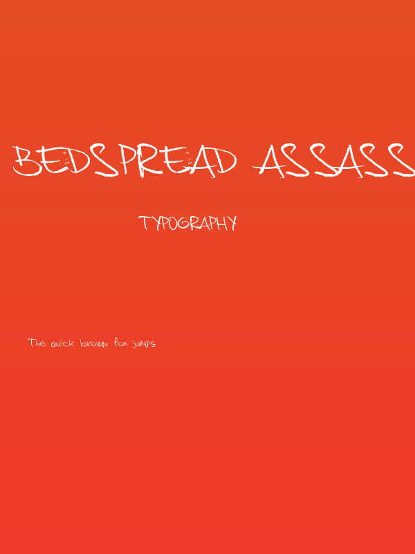 Bedspread Assassin Poster