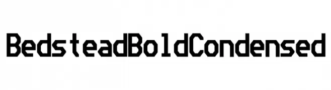 Bedstead Bold Condensed  Fuentes Gratis Descargar