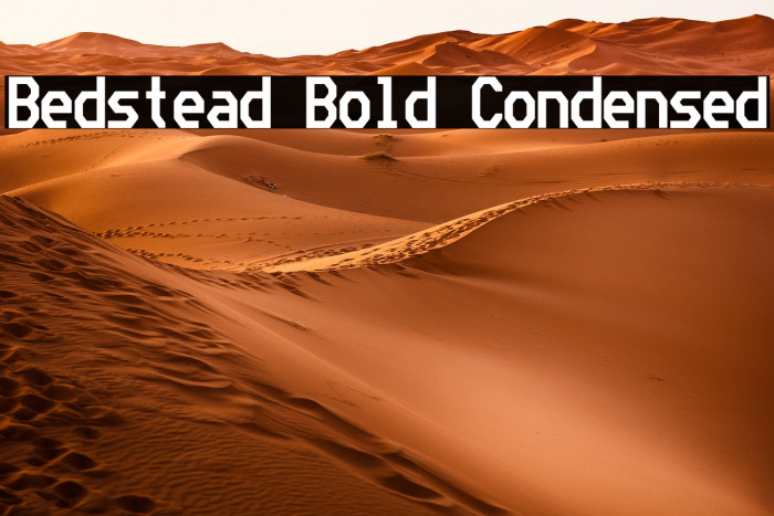 Bedstead Bold Condensed Example 1