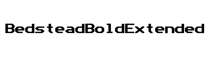 Bedstead Bold Extended  font caratteri gratis