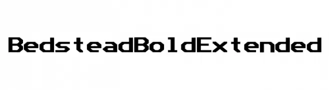 Bedstead Bold Extended  Fuentes Gratis Descargar