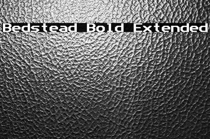Bedstead Bold Extended Example 3