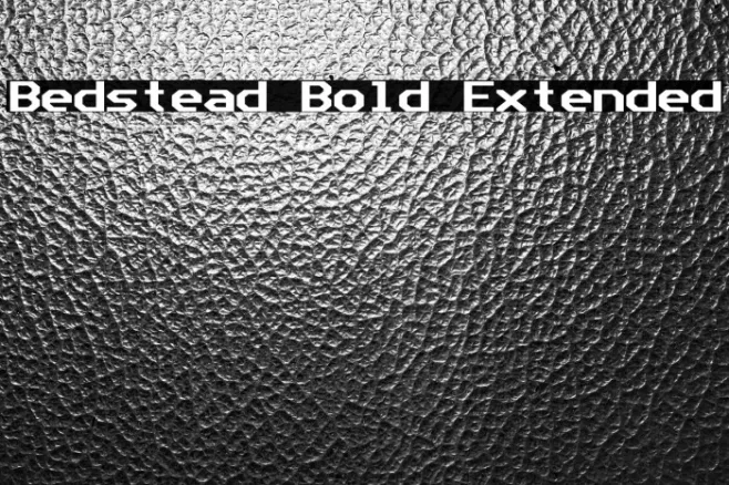 Bedstead Bold Extended Example 3