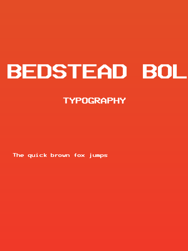 Bedstead Bold Extended Poster