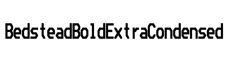 Bedstead Bold Extra Condensed  Frei Schriftart Herunterladen