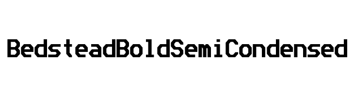 Bedstead Bold Semi Condensed  Descarca Fonturi Gratis